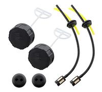 MCHNIC Lot de 2 Bouchons de Réservoir Avec Tuyau et Filtre à Essence Pour 33 CC, 43 CC, 52 CG330, CG430, CG520 - Compatible Avec Débroussailleuse, Tondeuse à Gazon, Fuxtec, Güde