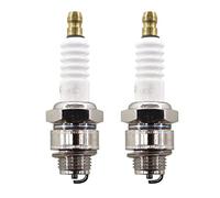 MCHNIC Lot de 2 bougies d'allumage pour moteurs Briggs & Stratton 3,5-6,5 HP Tondeuses à gazon 450 550 625 650 675 Quantum Series Remplace Champion RJ19LM, NGK BR2LM