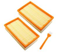 MCHNIC Lot de 2 filtres plats plissés pour aspirateur Hilti VC-20, VC 20-U, VC 20-UM, VC-40, VC 40-U, VC 40-UM - Aspirateur robot multifonction - Remplace Kärcher 6.904-367.0, 6.907-012.0, 6.904-206.0