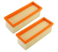 MCHNIC Lot de 2 filtres plissés plats pour Kärcher 2501, 2501 TE, 2601, 2601 plus, 2701, 2701TE, 2801, 2801 plus, 3001, 3001 hot remplacement pour 6.414-498.0