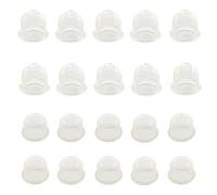 MCHNIC Lot de 20 capsules d'amorçage pour pompe, carburateur, 22 mm/19 mm, transparentes, pour tondeuse, souffleur, coupe-gazon, coupe-gazon, haies, tondeuses, tronçonneuses