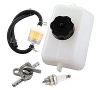 MCHNIC Réservoir de carburant/ gaz, avec robinet à essence, filtre à essence, tuyau d'essence, pour mini motos 2 temps pocket/dirt bike, scooter de 47 et 49 cm³ pour enfant