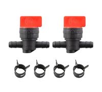 MCHNIC Robinet d'essence 1/4" avec colliers de serrage pour de nombreux petits moteurs, outils de jardin, souffleuses à neige, tronçonneuses, tracteurs de pelouse et plus encore avec un diamètre