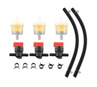 MCHNIC Robinets à essence Filtres à carburant de canalisation de 1/4 po Kit de pinces vannes d'arrêt Pour Briggs & Stratton 698183 494768 493960 491860 691035 697947 5091H 5056 5056D 5056K Moteurs