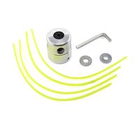 MCHNIC Tête de fil en aluminium - Tête double fil - Bobine de fil en nylon avec 4 fils pour coupe-bordure, débroussailleuse, Stihl Husqvarna Dolmar Fuxtec Rotfuchs Timbertech Tarus BC52, BC520