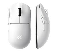 MCHOSE A7V2 Pro Souris Gaming sans Fil Esport, Légère, PAW3395, 26000 DPI, TOPSPEED Connet 8K Polling Rate, Connexion Filaire USB-C / 2,4 G/sans Fil, Autonomie 130H, Compatible PC/Mac, Blanc