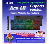 MCHOSE Ace 60 Pro 68 clavier mécanique à axe magnétique personnalisé Esports 0.01ms latence RT 0.01mm 128K clavier de jeu Original ACE68 Rhino