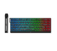 MCHOSE ACE68 Clavier Gamer Magnétique 65%, HE Clavier 8000Hz Rapid Trigger Filaire RGB, Précision RT de 0,01 mm avec Interrupteur Magnétique, Actionnement Réglable, Snap Key, pour Jeux FPS Noir