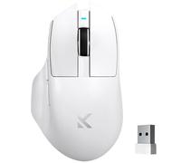 MCHOSE G7 Souris sans fil ergonomique légère PAW3311 Capteur DPI 12 K, connexion trimode, sondage sans fil/filaire 1K, poids 55 g, Bettery 800 mAh (blanc)