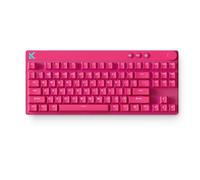 MCHOSE Mix 87 TKL Clavier Gaming, Clavier Magnétique Effet Hall, Activation Rapide, Précision 0,001 mm, 8 000 Hz Polling, 256K ScanRate, Contrôle Volume, RGB, SOCD, HotSwap, Filaire, Rouge Rose