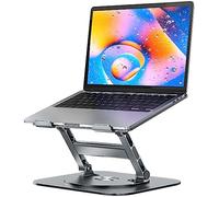 MCHOSE Support Ergonomique pivotant à 360° en Aluminium pour Ordinateur Portable Compatible avec MacBook Air Pro 17", Dell XPS, HP, Lenovo, et Autres Ordinateurs Portables - Gris
