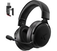 MCHOSE V9 Casque de jeu sans fil - Son Surround 7.1, pilote de 53 mm, microphone AI avec réduction du bruit, batterie de 250 heures, faible latence de 15 ms, tri-mode, compatible PC/PS5/mobile