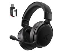 MCHOSE V9 Pro Casque de jeu sans fil avec microphone antibruit pour PC PS4 PS5 Switch Mac 2,4 GHz BT 3.0 Casque de jeu Son surround stéréo 7.1 Batterie 210 heures Noir