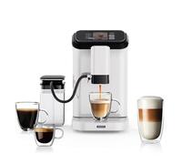 Mcilpoog WS-D5 Machine à café super automatique à pression de 20 bars avec fonction WIFI en un clic pour faire 12 types de boissons entièrement automatique (White)