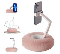 Mciluyaiio Bol Flou avec Support Kindle, Support d'oreiller pour Tablette, Support de téléphone réglable pour lit, Joli Support en Peluche pour téléphone, Support d'oreiller réglable à 360 ° (Ross)