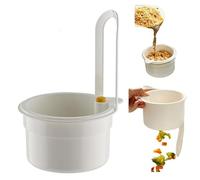 Mciluyaiio Crépine de robinet suspendue, panier de vidange en plastique pour évier de cuisine, passoire à fruits suspendue, support de rangement pour évier, accessoires de cuisine suspendus (Bianco)