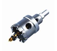 McJ Tools Scie-cloche TCT longue avec pointe en carbure de tungstène, 42 mm, coupe-trou robuste pour acier inoxydable, fer, aluminium, alliage, standard et métrique