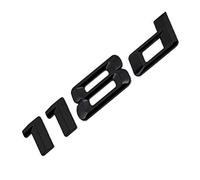 MCK Auto - 118d Logo de démarrage arrière Noir Brillant pour E81 E82 E87 E88 F20 F21 F52 HB2L1