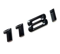 MCK Auto - 118i Logo noir brillant arrière de coffre arrière emblème modification de tuning pour série 1 F20 F21 F40 E81 E82 E87 E88