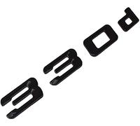 MCK Auto 330d noir brillant logo de hayon arrière badge emblème tuning compatible avec E90 E91 E92 E93 F30 F31 F32 F33 F34 HB3R1