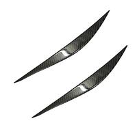 MCK Auto - Avant phares sourcils Coque couvercles en plastique brillant Autocollant Tuning mise à niveau en fibre de carbone modification du F30 F31 Fibre Tuning