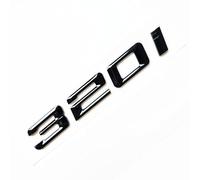 MCK Auto - Logo 320i noir brillant pour coffre arrière de coffre, emblème de modification de tuning pour séries 3 F30 F31 E90 E91 E92 E93 F34 G20 G21