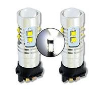 MCK Auto - Remplacement pour PW24W PWY24W LED Ensemble d'ampoules blanches très clair et sans erreur compatible avec F30 F31