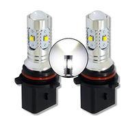 MCK Auto - Remplacement pour Set d'ampoules blanches à LED CanBus P13W très clair et sans erreur compatible avec A4 B8