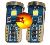 MCK Auto - Remplacement pour Set d'ampoules orange CanBus LED 501 W5W T10 T15 W16W très clair et sans erreur