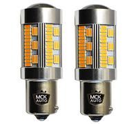MCK Auto - Remplacement pour Set d'ampoules orange PY21W LED CanBus très clair et sans erreur compatible avec A3 A4 F30 F31
