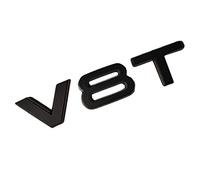 MCK Auto V8T Autocollant pour garde-boue avant arrière Noir brillant Logo Boot Emblème Autocollant HB9L1