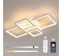 Mckalen 54W Plafonnier LED Dimmable avec Télécommande/APP 3000K-6500K 62CM