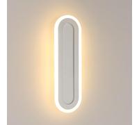 Mckalen Applique Murale Intérieure LED,17W Moderne Lampe Murale Acrylique, Luminaire Mural LED pour Chambre Salon Couloir Escalier,Blanc Chaud 3000K,40CM
