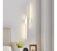 Mckalen Applique Murale Intérieure LED, 24W Lampe Murale LED Moderne 2700LM, Blanc Luminaire Chambre en Aluminium Lumière Naturelle 4500K pour Cuisine, Couloir, Escalier, 60CM