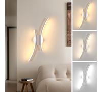 Mckalen LED Applique Murale 3000K/4500K/6500K Blanc 11W Acrylique 44.5CM