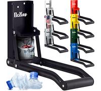 Mckay Broyeur de canettes en métal de 473,6 g, broyeur mural robuste pour seltzer en aluminium, soda, canettes de bière et bouteilles pour recyclage, gadgets pour la maison (noir)