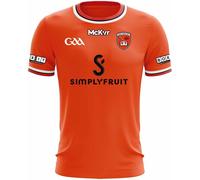 Mckeever Sports Armagh Home Shirt 2025 Adults Orange/Blanc Petit Male