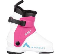 McKINLEY Mg30-1 Chaussures de Ski Jeunesse Unisexe, White/Pink, 17