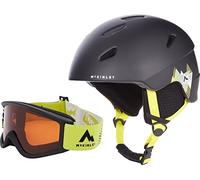 McKINLEY Pulse Hs-016 Casque de Ski Jeunesse Unisexe, Black/Yellow, S