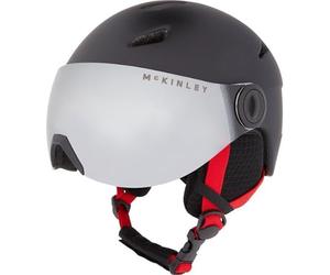 Mckinley Pulse Jr S2 Visor Hs-016 Casques de Ski Jeunesse Unisexe, Black/Red, XS