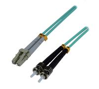 MCL 15m LC/ST OM3 câble InfiniBand et à fibres optiques Couleur aqua