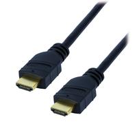 MCL 1m HDMI-Ethernet, 1 m, HDMI Type A (Standard), HDMI Type A (Standard), 3840 x 2160 pixels, Compatibilité 3D, Noir MC385Z-1M