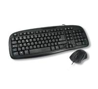 M CK-2012/N clavier Souris incluse Universel USB AZERTY Français Noir