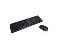 MCL ACK-2012W/N Ensemble Clavier AZERTY Français + Souris RF Sans Fil 2.4 GHz 1200 DPI Noir - Portée 10m, Récepteur Nano USB Type-A