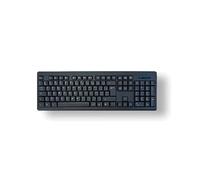 MCL ACK-301W/N Clavier RF Sans Fil AZERTY Français Noir, 2.4GHz, Portée 10m, Pavé Numérique, Compatible Windows, Alimentation Pile AA