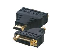 MCL Adaptateur CG-280 DVI-D Femelle vers HDMI Mâle Noir - Adaptateur Vidéo DVI-D / HDMI Connecteurs plaqués, Signal numérique compatible