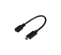 Adaptateur USB type C / USB 2.0 micro B femelle - 17cm