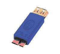 MCL - Adaptateur USB - Micro-USB Type B (M) pour USB type A (F) - USB 3.0 - bleu