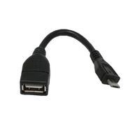 MCL - Adaptateur USB - USB (F) pour Micro-USB de type B (M) - USB 2.0 OTG - 12 cm