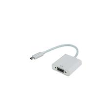 MCL Adaptateur USB3.1 Type-C vers VGA 1920x1080 Blanc, Ref:USB31-CM/40FCE, Poids: 30g, Packaging sac polyéthylène, pour MacBook & écrans VGA